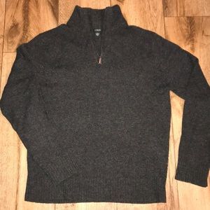 J. Crew Gray pullover | 100% Lambs wool